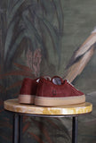 D.A.T.E. Sneakers TENDER ispirazioni Vintage anni '70 pelle effetto velluto Pop Bordeaux 