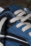 Date sneakers presenta la nuova torneo denim patchwork da uomo per l'estate 2025