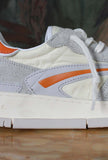 Nuova Sneakers Torneo di Date collezione estate in nylon color avorio da uomo e dettagli arancio