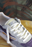 Nuova sneakers toneo di date da donna in nylon viola vintage mood e pelle orange estate 25
