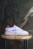 Nuova sneakers toneo di date da donna in pelle off-white purple vintage mood 