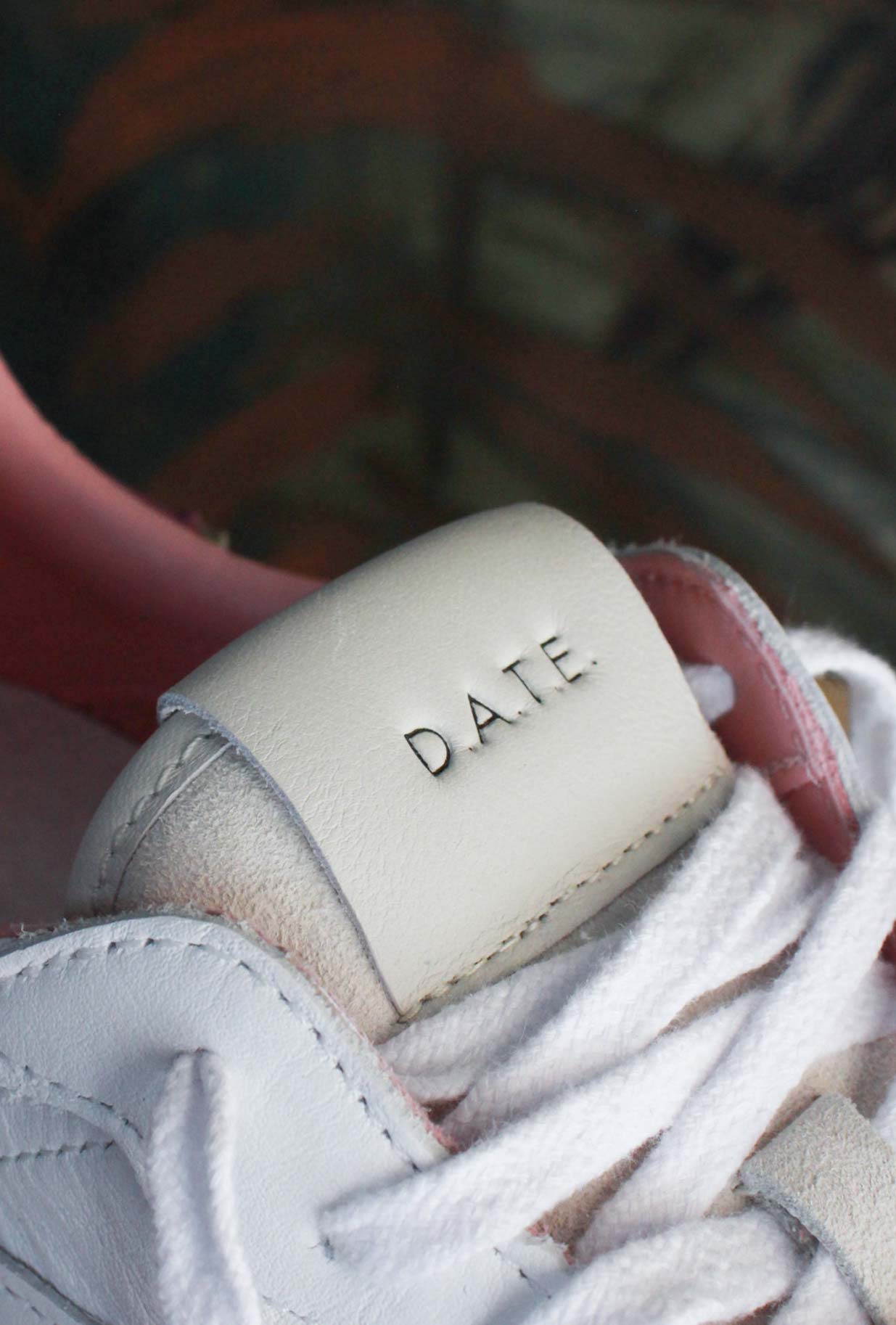 Nuova sneakers toneo di date da donna in pelle off-white purple vintage mood 