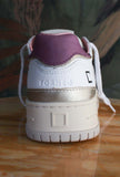 Nuova sneakers toneo di date da donna in pelle off-white purple vintage mood 