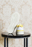sneakers date donna torneo leather white yellow ss24