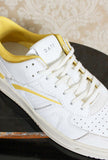 sneakers date donna torneo leather white yellow ss24