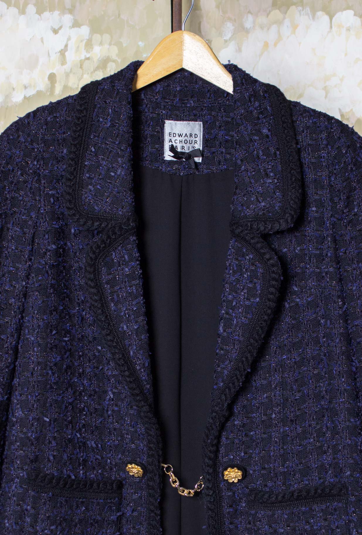 Long Blazer di Edward Paris proposto nella profonda tonalità Midnight Blue da Donna