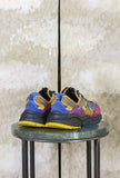 Sneakers Kazana Fall di Flower Mountain  mix di Suede e Lycra in vibrante combinazione cromatica Orange-Yellow-Bordeaux da Uomo