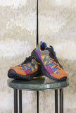 Sneakers Kazana Fall di Flower Mountain  mix di Suede e Lycra in vibrante combinazione cromatica Orange-Yellow-Bordeaux da Uomo