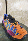 Sneakers Kazana Fall di Flower Mountain  mix di Suede e Lycra in vibrante combinazione cromatica Orange-Yellow-Bordeaux da Uomo