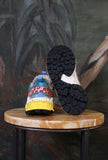 sneakers kotetsu di flower mountain da donna in suede e teddy color grey lilla e light brown