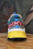 sneakers kotetsu di flower mountain da donna in suede e teddy color grey lilla e light brown