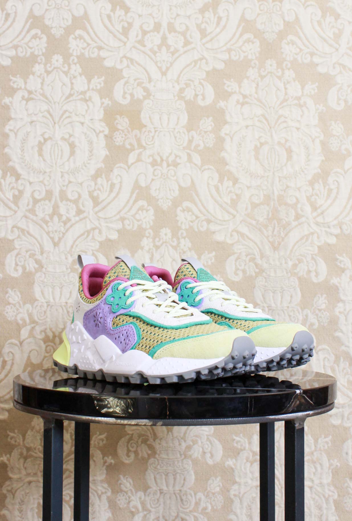 Nuova Flower Mountain Kotetsu da donna in checked sage lilla ss24