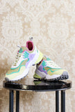 Nuova Flower Mountain Kotetsu da donna in checked sage lilla ss24