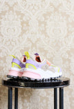Nuova sneakers kotetsu di flower mountain donna in ripstop color beige lilla