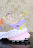 Nuova sneakers kotetsu di flower mountain donna in ripstop color beige lilla
