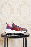 Sneaker kotetsu di flower mountain da donna in suede e lana multicolor brown fw23