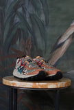 Flower Mountain Lenzan dinamica cromie Sneakers Lenzan Woman Suede-Pony Military-Black-Taupe