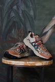 Flower Mountain Lenzan dinamica cromie Sneakers Lenzan Woman Suede-Pony Military-Black-Taupe