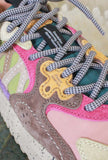 Sneakers Solin Woman Suede-Nylon Fuchsia-Rose-Orange