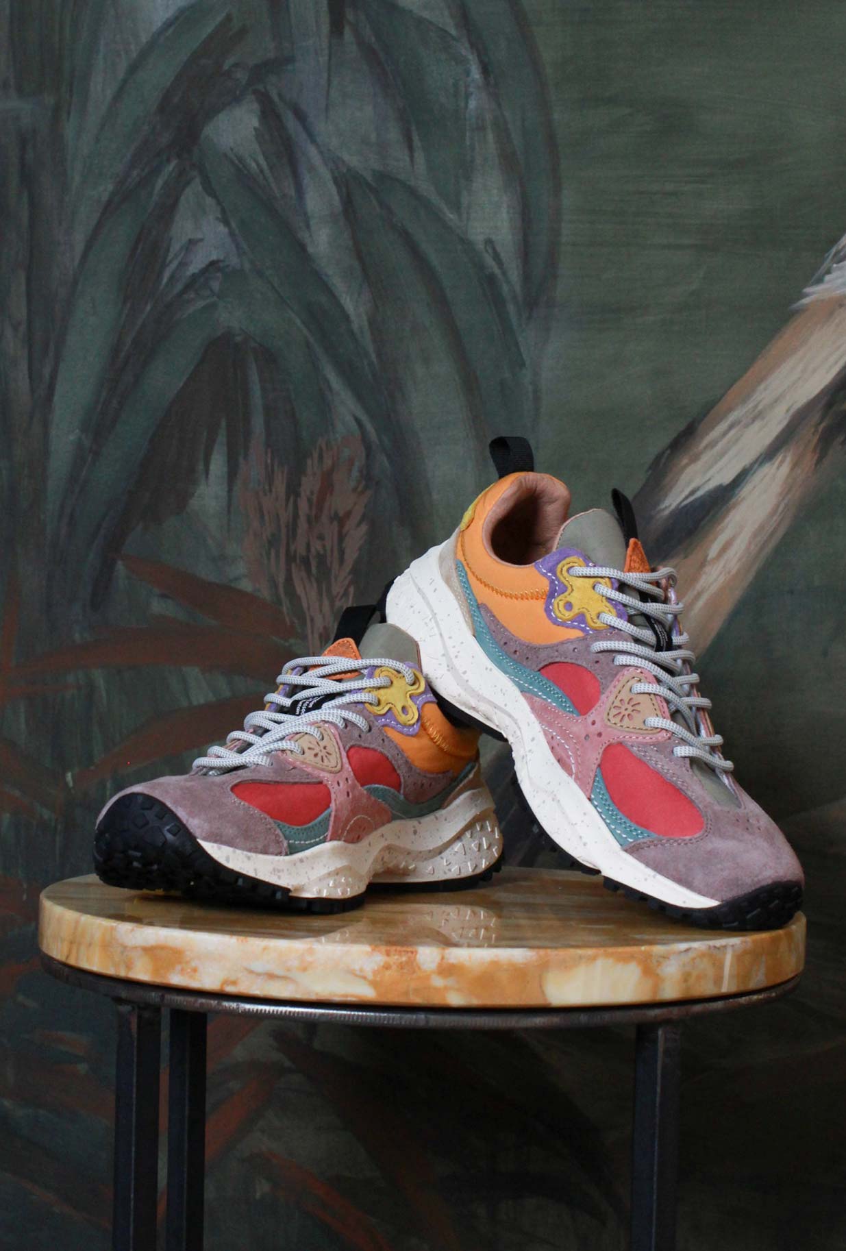 Flower Mountain nuova sneakers donna Wave stile trekking urbano fuchsia cipria sporty-chic fall-winter