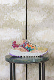 Sneaker Yamabushi Man Flower Mountain versione Suede-Nylon nell’esclusiva combinazione di tonalità Mais-Khaki-Orange da Uomo