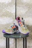 Sneaker Yamabushi Man Flower Mountain versione Suede-Nylon nell’esclusiva combinazione di tonalità Mais-Khaki-Orange da Uomo