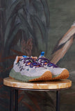 Sneakers yamabushi di flower mountain da uomo realizzata in nylon ripstop e suede color cloud grey