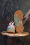 Sneakers yamabushi di flower mountain da uomo realizzata in nylon ripstop e suede color cloud grey