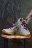 Sneakers yamabushi di flower mountain da uomo realizzata in nylon ripstop e suede color cloud grey