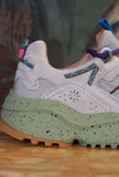 Sneakers yamabushi di flower mountain da uomo realizzata in nylon ripstop e suede color cloud grey