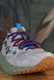 Sneakers yamabushi di flower mountain da uomo realizzata in nylon ripstop e suede color cloud grey