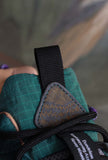 Sneakers yamabushi di flower mountain da uomo in nylon ripstop e suede color green bottle