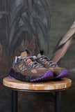 Flower Mountain Sneakers trekking/running Yamabushi Man Suede-Nylon Brown-Anthracite 