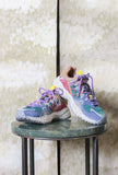 Sneaker Flower Mountain Yamabushi  variante Anthracite-Green-Purple da Donna 