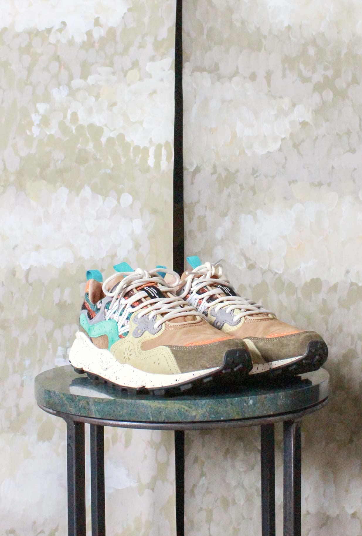 Yamano 3 Suede-Nylon Flower Mountain tomaia in suede e nylon tonalità brown, cognac e ocher da Uomo