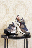 Sneakers Yamano 3 da uomo di flower mountain in suede e nylon color brown navy