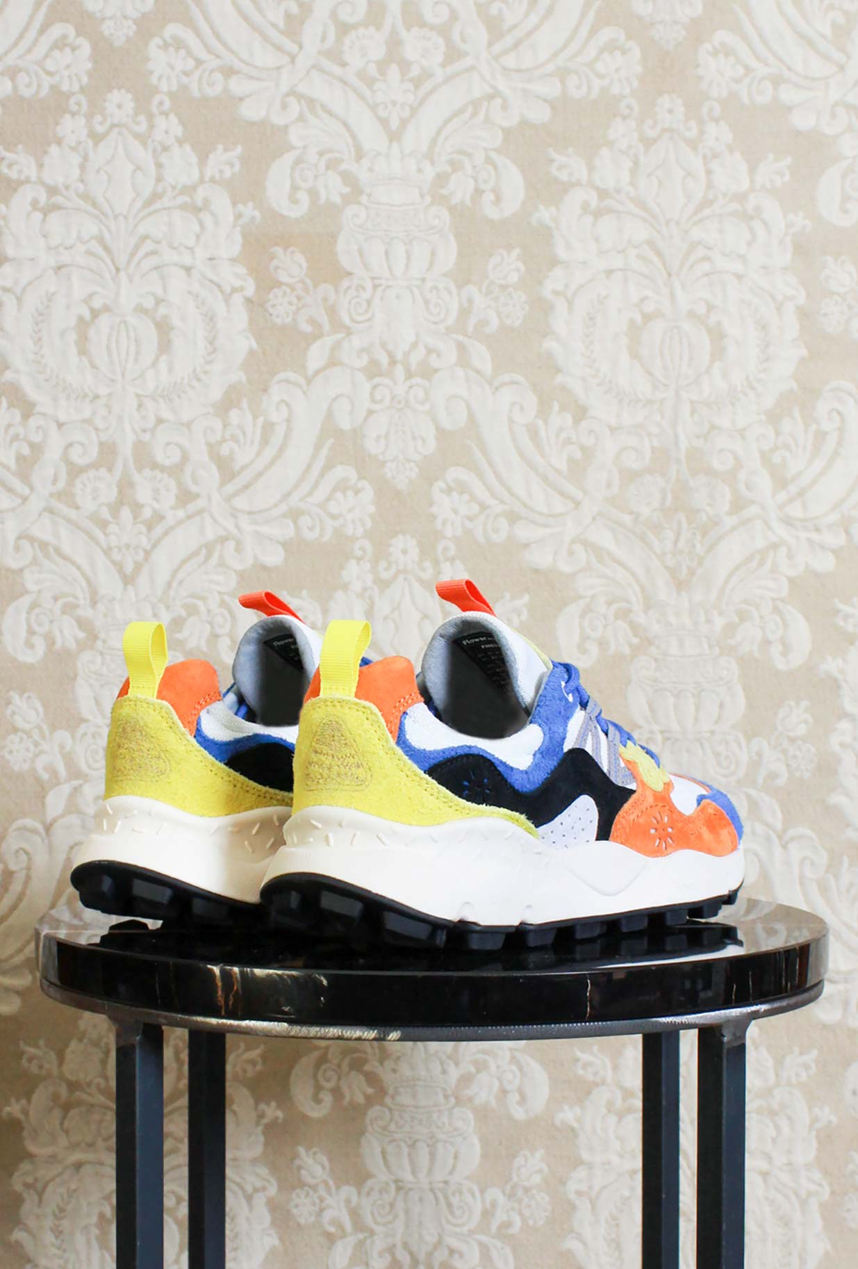 Flower Mountain nuova sneakers yamano 3 in mesh color orange bluette uomo pe24
