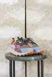 Sneaker Yamano 3 Suede-Nylon Flower Mountain Kaki Multicolor da Uomo