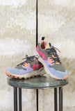 Sneaker Yamano 3 Suede-Nylon Flower Mountain Kaki Multicolor da Uomo