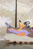 Sneaker Yamano 3 Suede-Nylon Flower Mountain Kaki Multicolor da Uomo