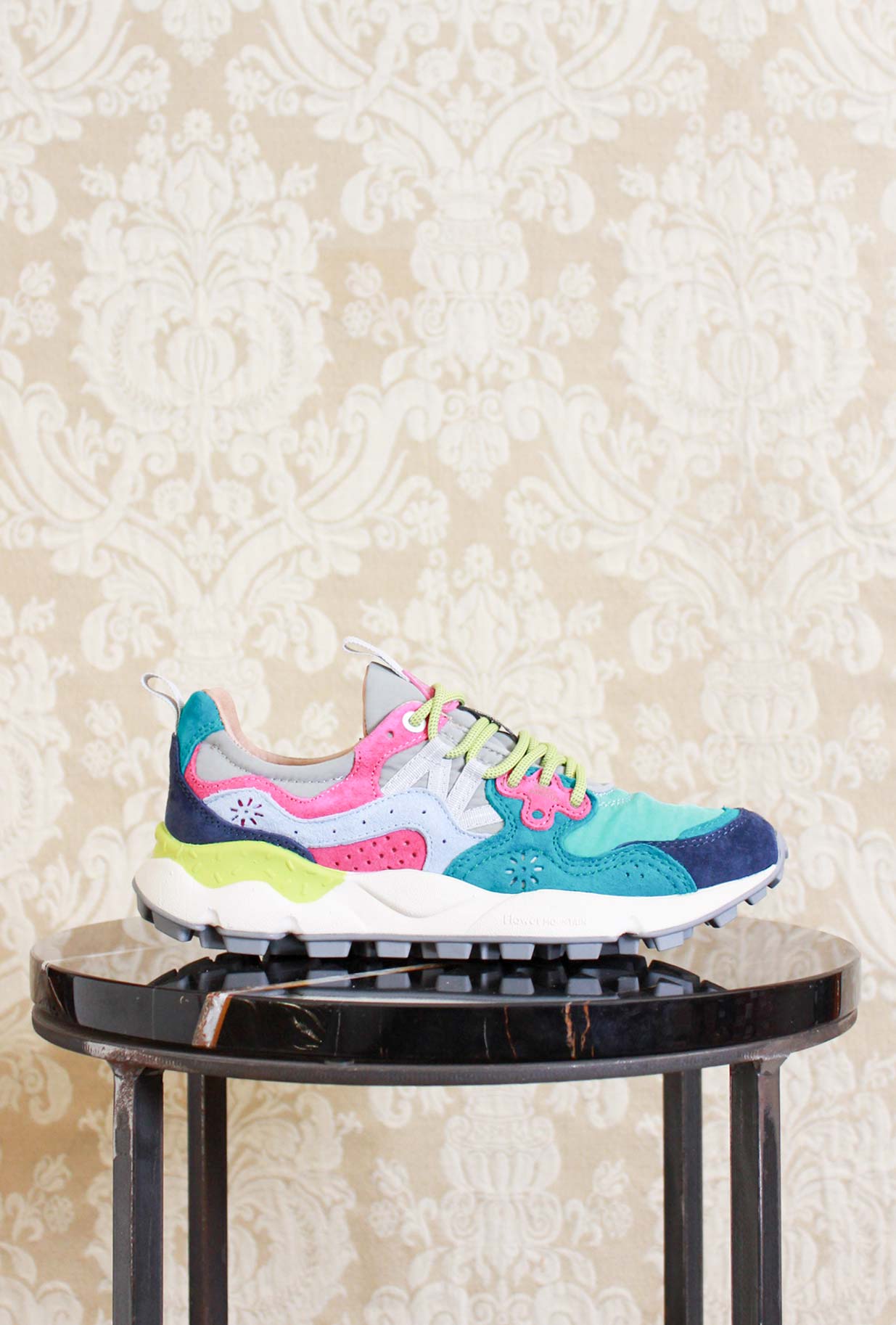 Flower mountain sneakers donna yamano 3 nylon violet azzurro acqua fw23