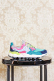 Flower mountain sneakers donna yamano 3 nylon violet azzurro acqua fw23