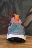 Flower Mountain Sneakers Yamano donna Suede-Nylon Burgundy-Fuchsia-Cipria Sporty-Chic