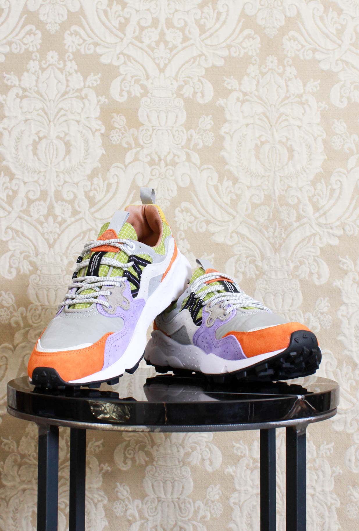 Sneakers Yamano Man Ripstop Lilla Orange Gray di Flower Mountain SS24