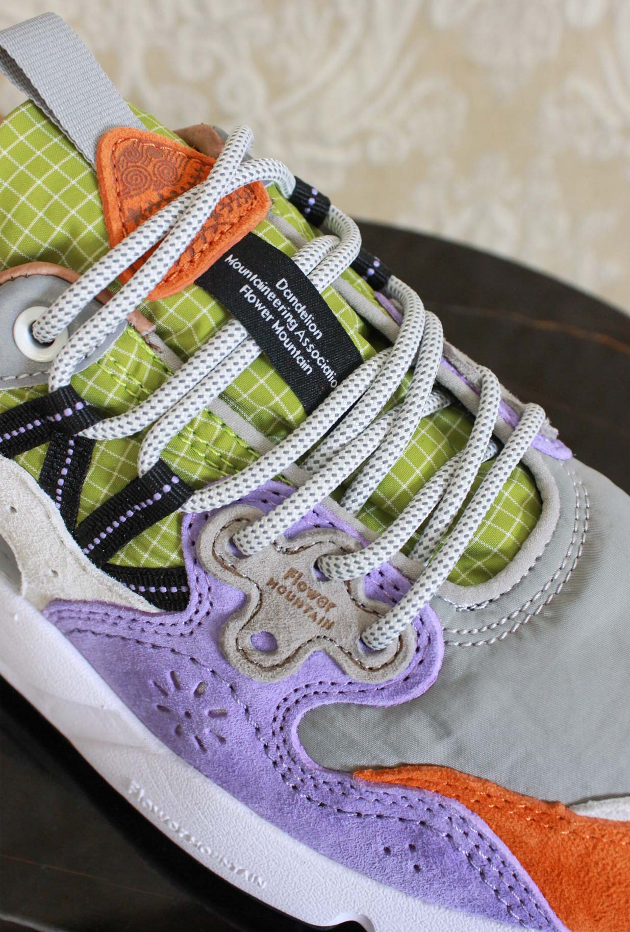 Sneakers Yamano Man Ripstop Lilla Orange Gray di Flower Mountain SS24