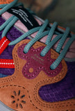 Sneakers Yamano della Flower Mountain Suede Nylon Square di colore Orange Black Rasberry da Uomo