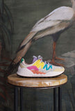 Sneakers Washi Woman Suede-Nylon Cream-Fuchsia