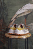 Sneaker Washi Suede-Nylon Taupe-White-Yellow firmata Flower Mountain da Uomo
