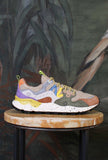 Flower Mountain sneakers yamano unisex suede-nylon mud-grey-off white autunnali vibranti sporty-chic 