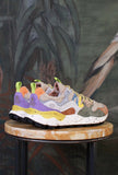 Flower Mountain sneakers yamano unisex suede-nylon mud-grey-off white autunnali vibranti sporty-chic 
